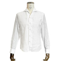 One Piece Collar Linen Shirt (Pale Tone)