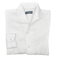 One Piece Collar Linen Shirt (Pale Tone)