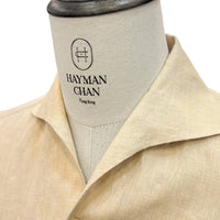 大地系一體領亞麻襯衫