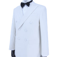 全羊毛白色燕尾服套裝