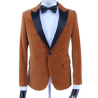 經典天鵝絨燕尾服夾克