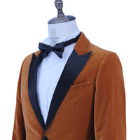 經典天鵝絨燕尾服夾克