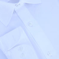 白底白條紋襯衫