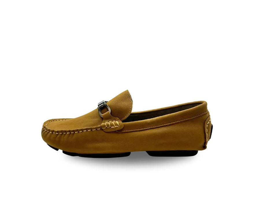 Mustard Leather Driving Shoes