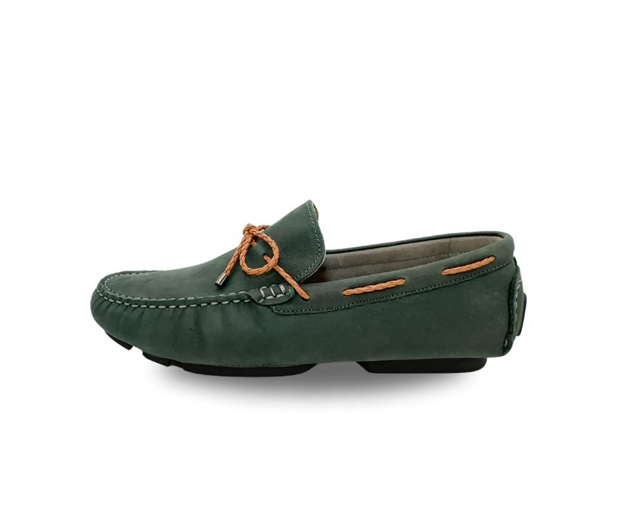 Racing Green Suede Driving Shoes
