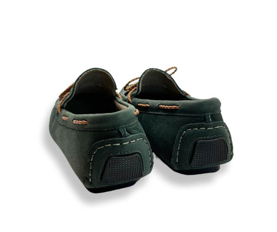 Racing Green Suede Driving Shoes