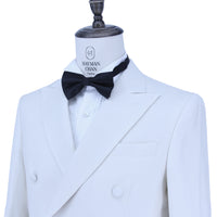 All Wool White Tuxedo Suit